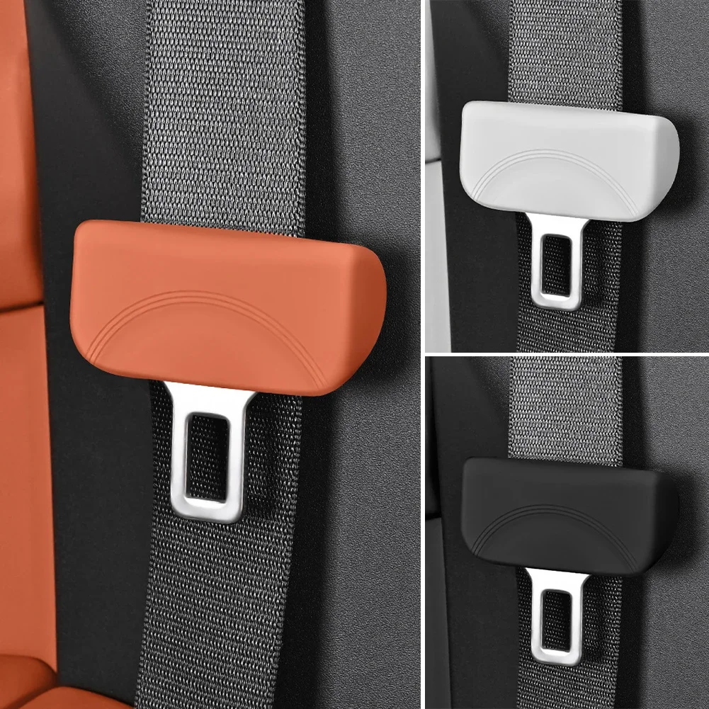 자동차 안전벨트 스크래치 방지 커버 실리콘 버튼 보호 케이스 범용 카시트 벨트 소켓 보호 커버