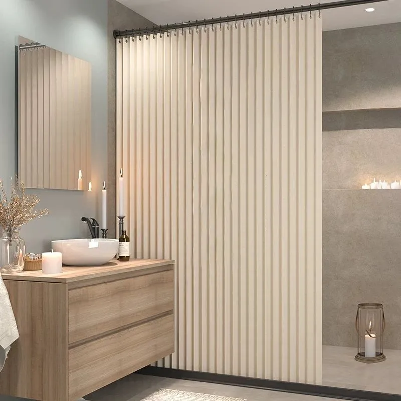 

Bathroom waterproof shower curtain, foldable bathroom curtain, bathroom shielding membrane structure, shower shower supplies, sh