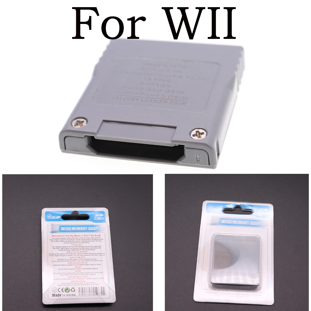 Wisd Sd Memory Flash Card Reader Convertitore Adattatore Adattatore Per Nintend Wii Ng Gc Gamecube Console Accessori Di Gioco
