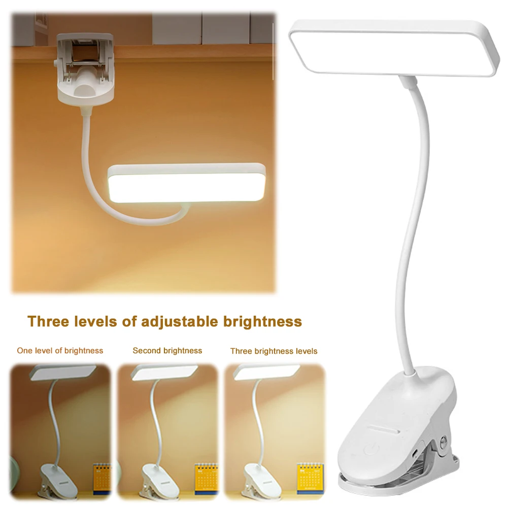 LED Reading Light Creative Desk Light USB Charging Small Night Lights 3 Gear Studying Lamp Multi-Function for Bedroom Dormitory 2