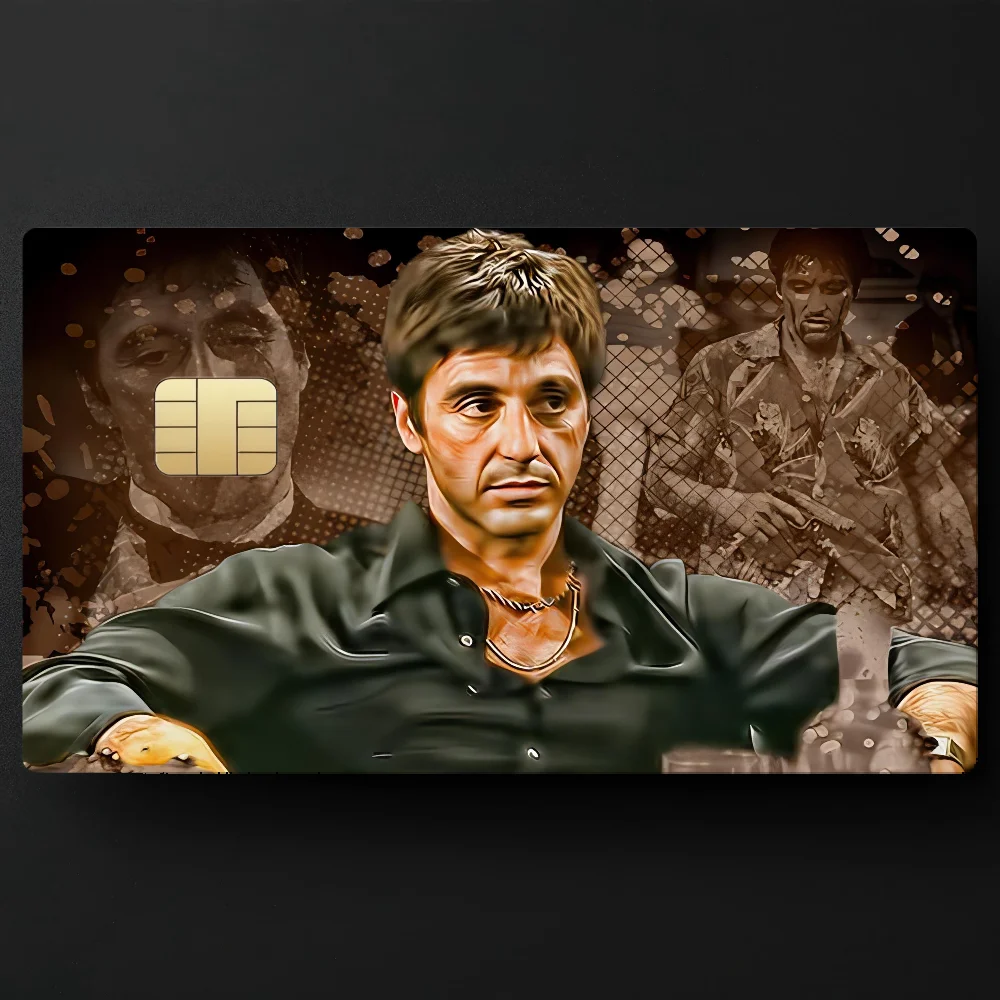 S-Scarface 1983 Film Al P-Pacino Movie Various Anime Bank Credit Cards Bus Pass Stickers Cool Decoration Waterproof Collection 4