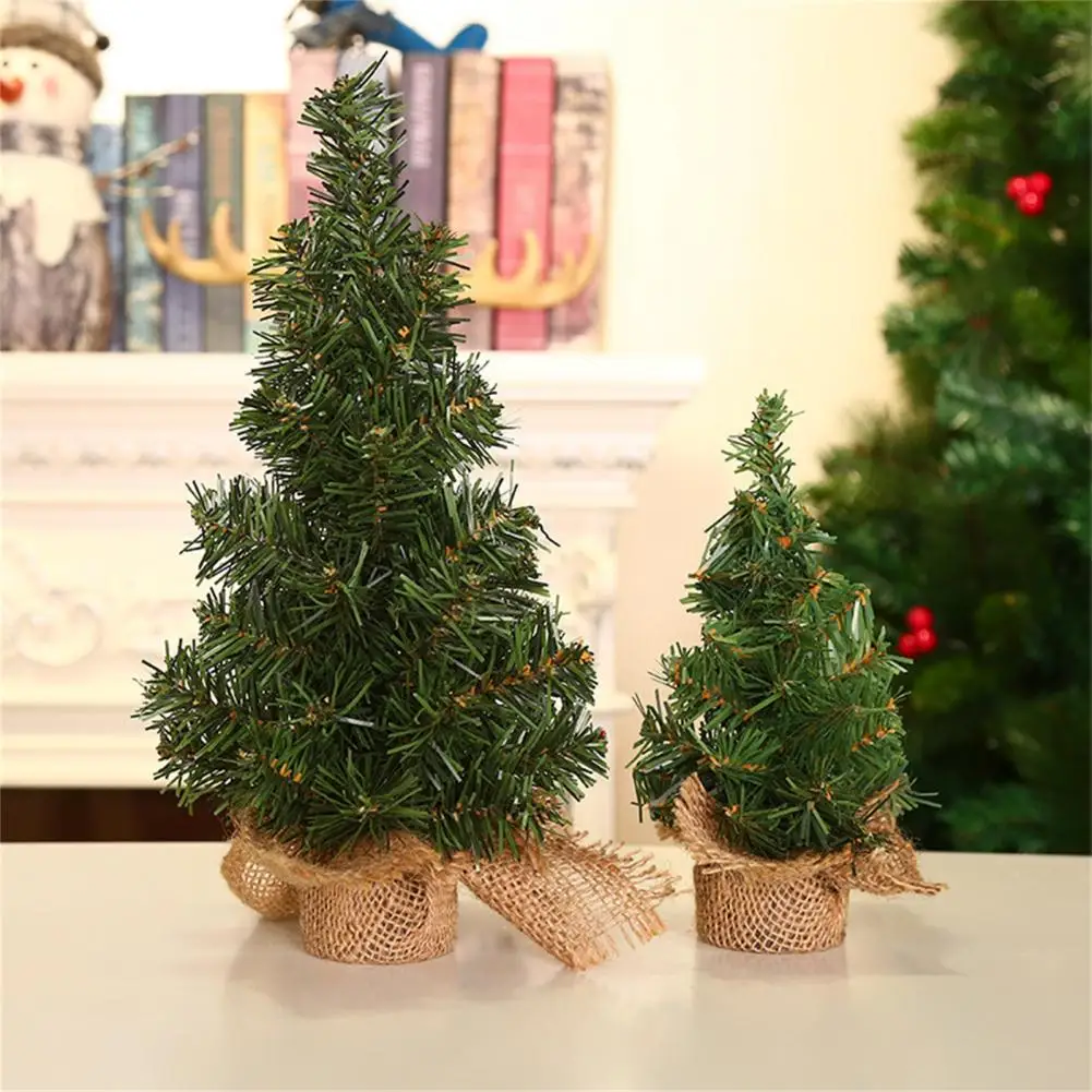 Convenient Simulation Christmas Tree Bright-colored Handicraft Lightweight Decorative christmas tree ornaments mini christmas tree collapsible christmas tree