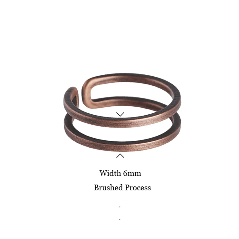 Hand Crafted Solid Copper Adjustable Ring for Couple finger ring,ring set,couples rings