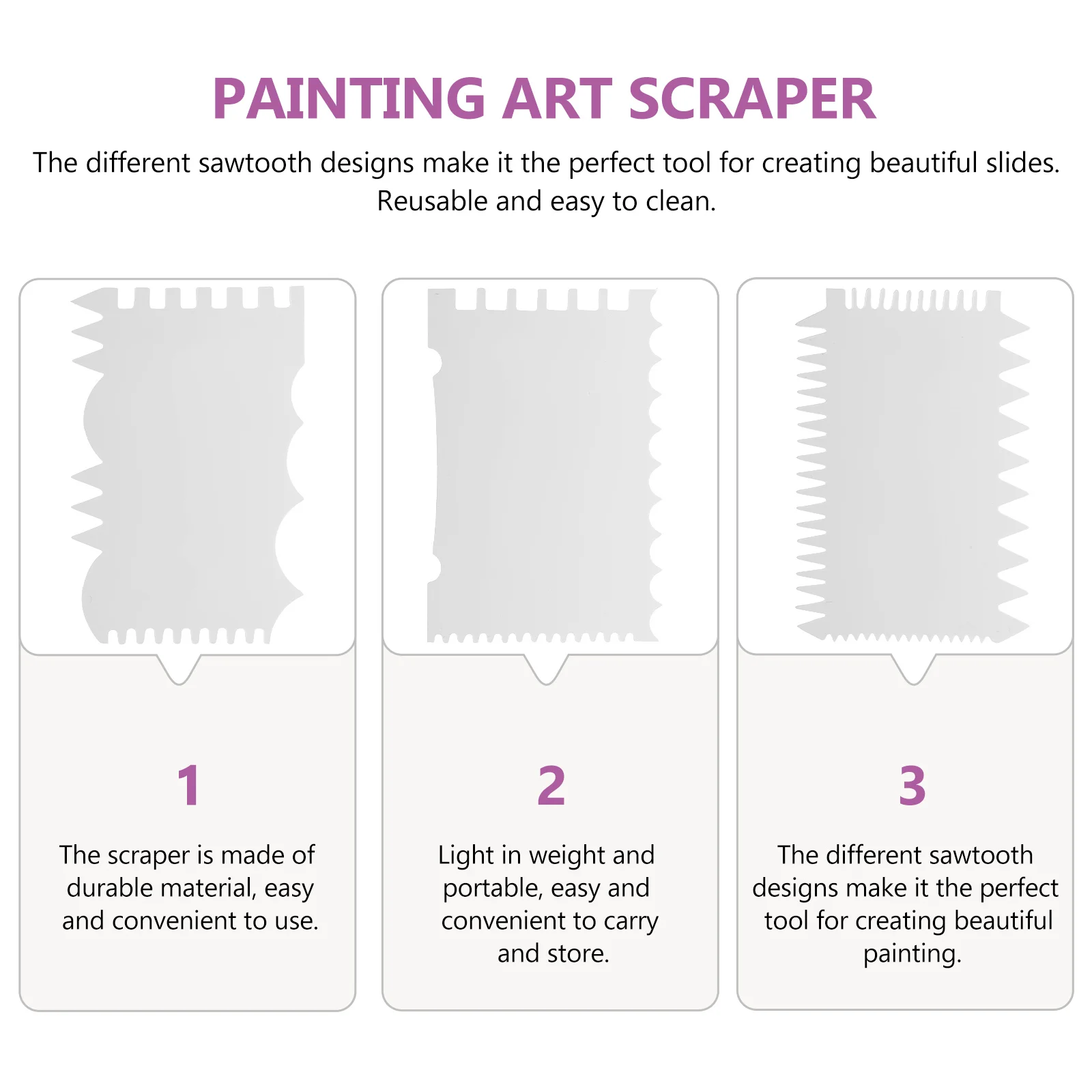 7 Pcs Painting Tools Spatula Painting Scraper Scraping Brush Wallpaper Drawing Tools Acrylic Pigment Scrapers Kids Crafts 4