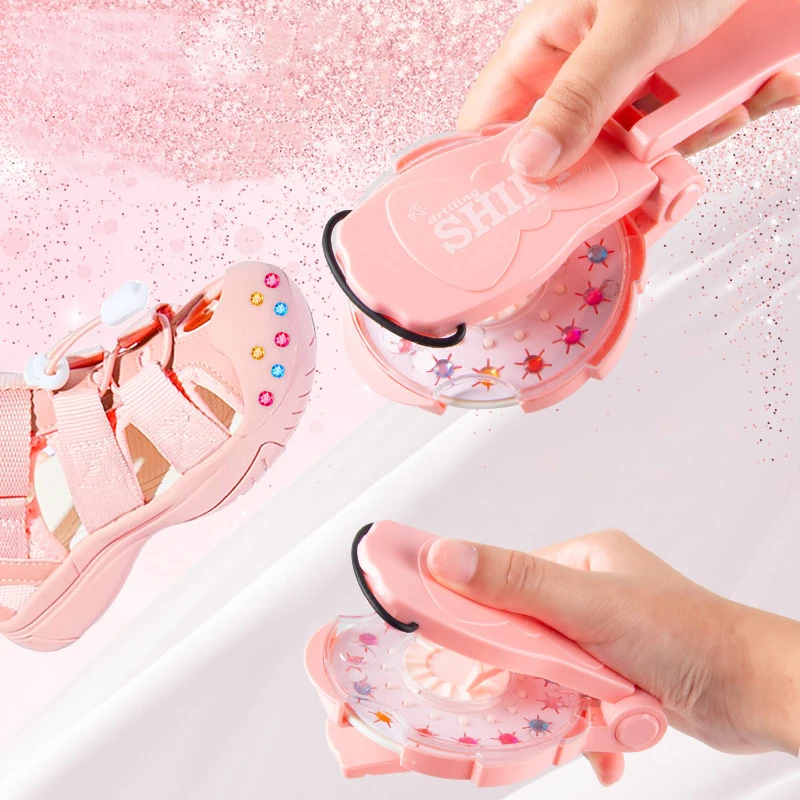 Hair Gem Stamper Kit Bling Styling Rhinestone Jewels Tool Hair Styling Toys with Reusable Rhinestones for Kids Children Girls hair accessories