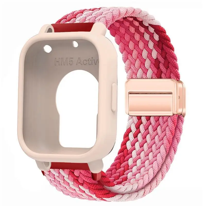 Silicone Case with Elastic Nylon Strap and Magnetic Buckle - Durable Strap Protector Case