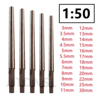 Conical Reamer 1:50 Hand Reamer CNC Tools 3/3.5/4/4.5/5/5.5/6/7/8/9/10/11/12/13/14/15/16/17/18/19/20/22/25/30mm Extended 1