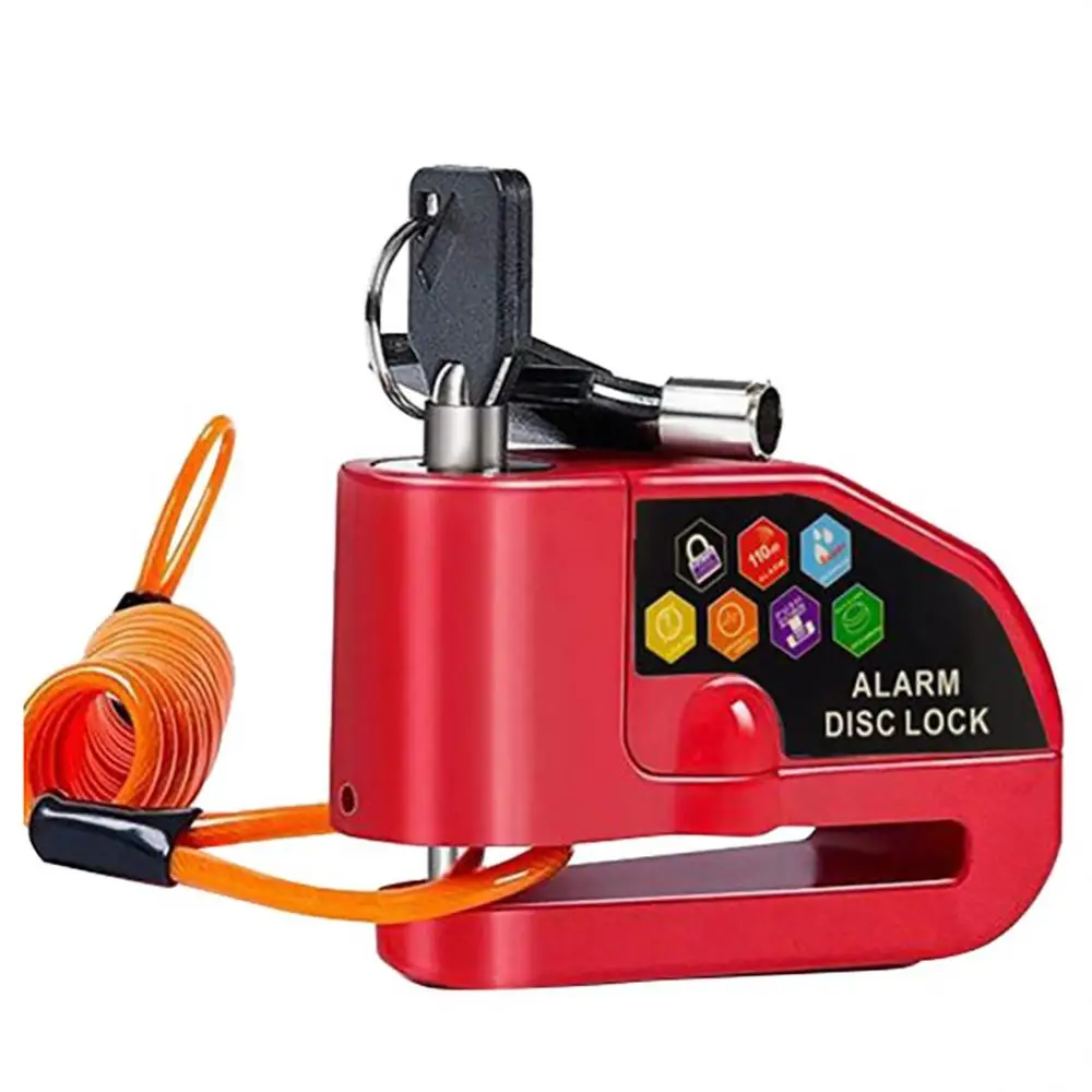 

Блокировка дискового тормоза с сигнализацией и защитой от кражи