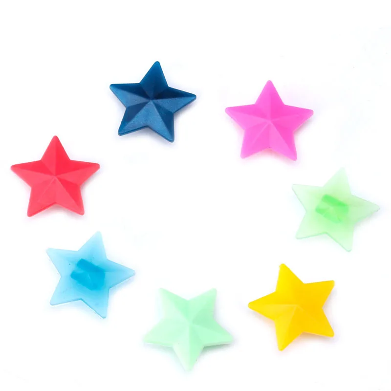 Plastic Wheel Spoke Colorful Star Decoration MTB Cycling Bike 36pcs
