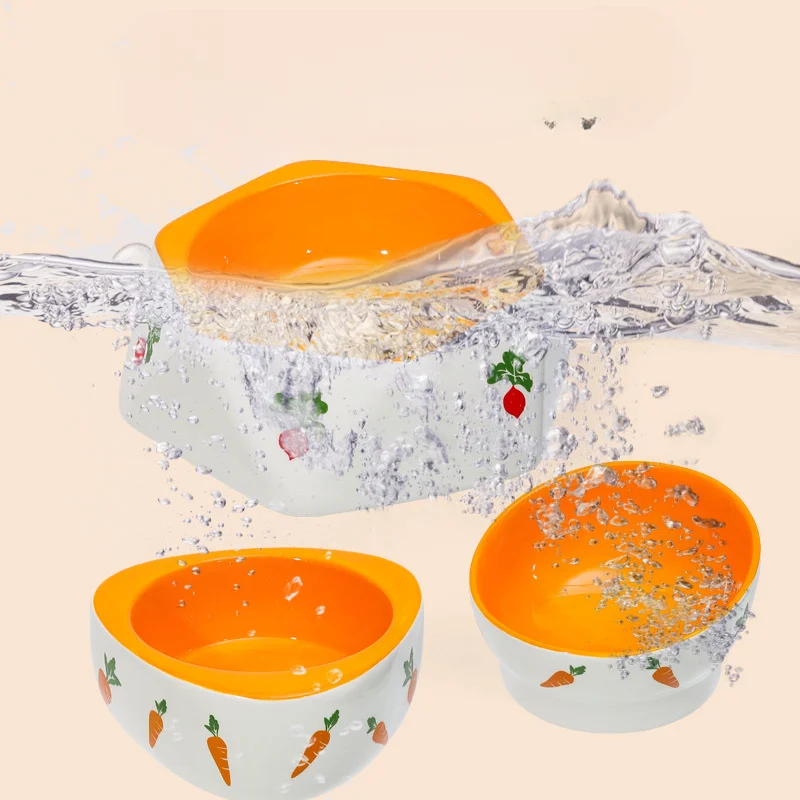 Pet Food Feeder Non Slip Rabbit Hamster Ceramic Bowl for Puppy Kitten Small Animals Birds for hamster water feeder,pet food feeder,reptile feed bowls