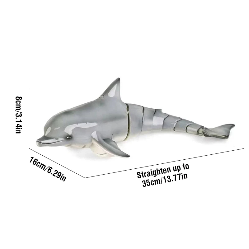 RC Dolphin Whale Spray Water Toy 2.4G Remote Control Shark Animal Water Boat Ship Robots Fish Electric Toys for Kids Xmas Gifts 5