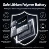 Vention Mini Power Bank 10000mAh 35W PD Fast Charger Spare Auxiliary Battery Portable Powerbank with Built-in Type C/L Cables 5