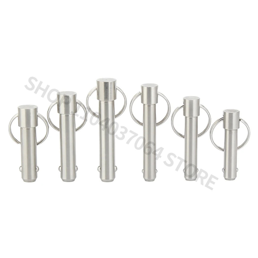 High Quality QB115.1 Dia5~16mm All Stainless Steel Solid Quick Release Pins Spring Ball Lock Pins With Ring