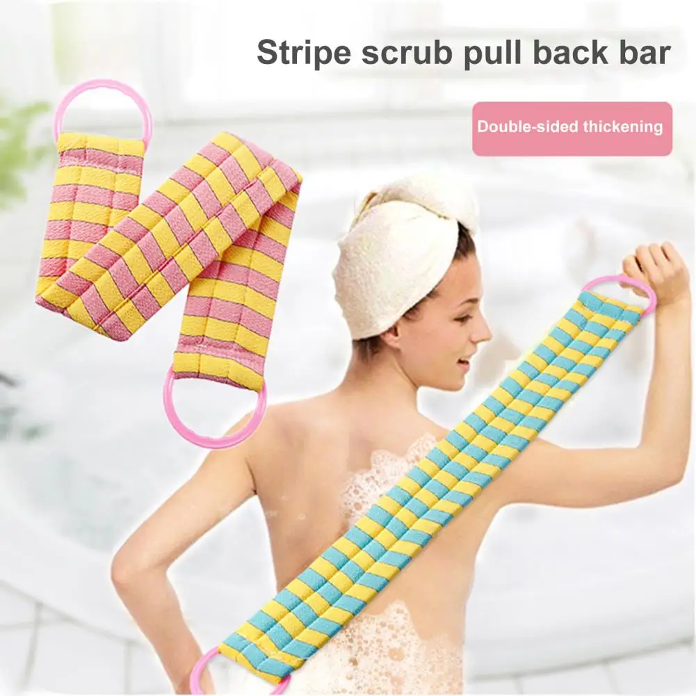 

Exfoliating Washcloth Extra Long Super Absorbent Quick Dry Rich Foam Handle Bathroom Shower Body Back Scrubber Towel Bathroom