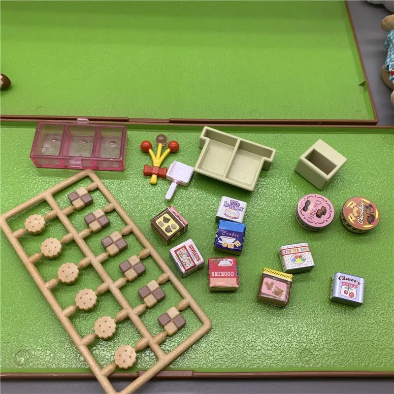 Geniune Forest Animal Baby Toys Rabbit Family Dolls Dollhouse Figures