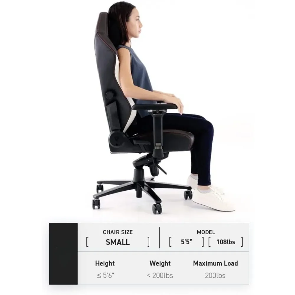 Gaming Chair - Reclining, Ergonomic, Computer Chair with 4D Armrests, Magnetic Head Pillow & Lumbar Support, Computer Chair 4
