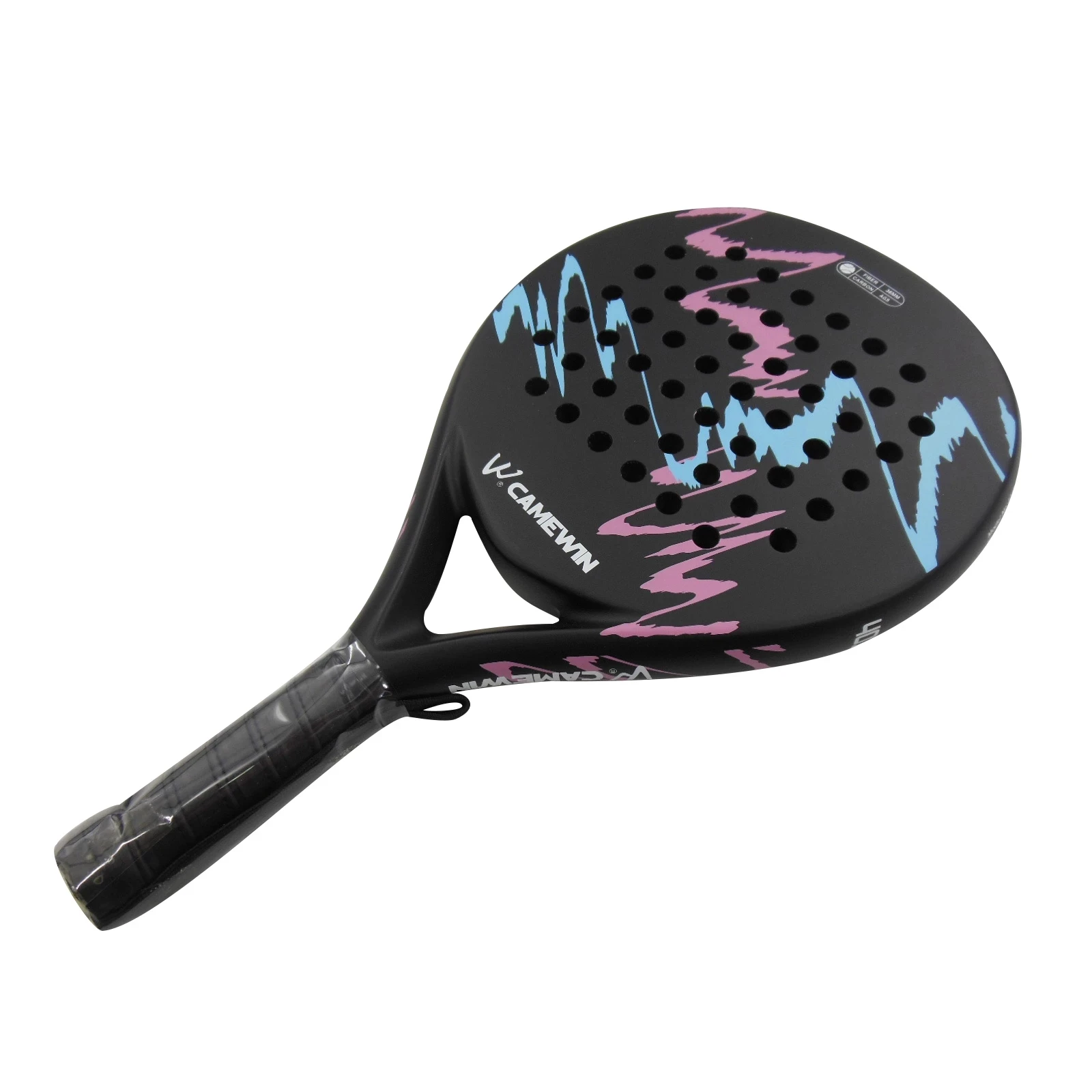 CAMEWIN Beach Tennis Racket Carbon Professional Carbon and Glass Fiber Padel Tennis Racket Soft Face Paddle Racquet with Bag tennis racket padel racket tennis racket set