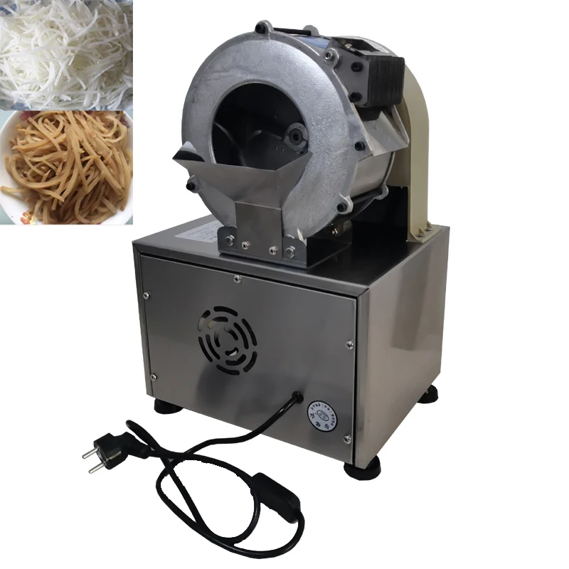 

Electric Vegetable Cutting Machine Cabbage Chilli Potato Onion Slicer Machine Radish Shredder Commercial Food Processor
