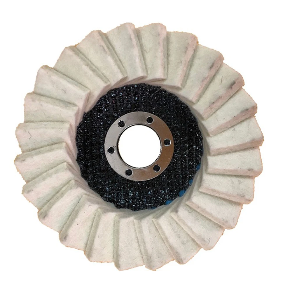 

115mm Polishing Wheels 4.5inch Flap Felt Louver Disc Angle Grinder Wool Buffing Wheel Metal Waxing Polishing Disc