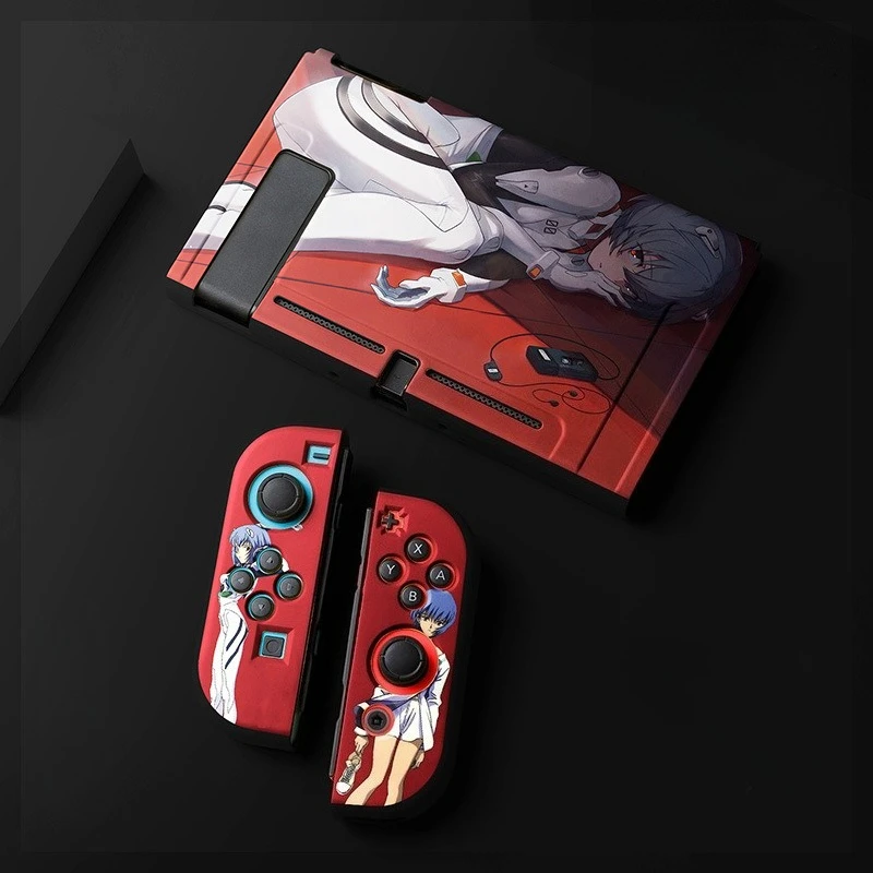 Evangelion EVA Anime Schutzhülle für Nintendo Switch 2/NS OLED Joy-Con Split Type Silikonhülle Spielkonsolenzubehör – Detail 7