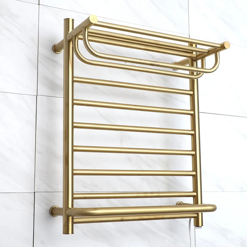 

ECHOME 110V/220V Bathroom Towel Warmer Electric Towel Rack 304 Stainless Steel Smart Constant Temperature 45°C Heated Towel Rail