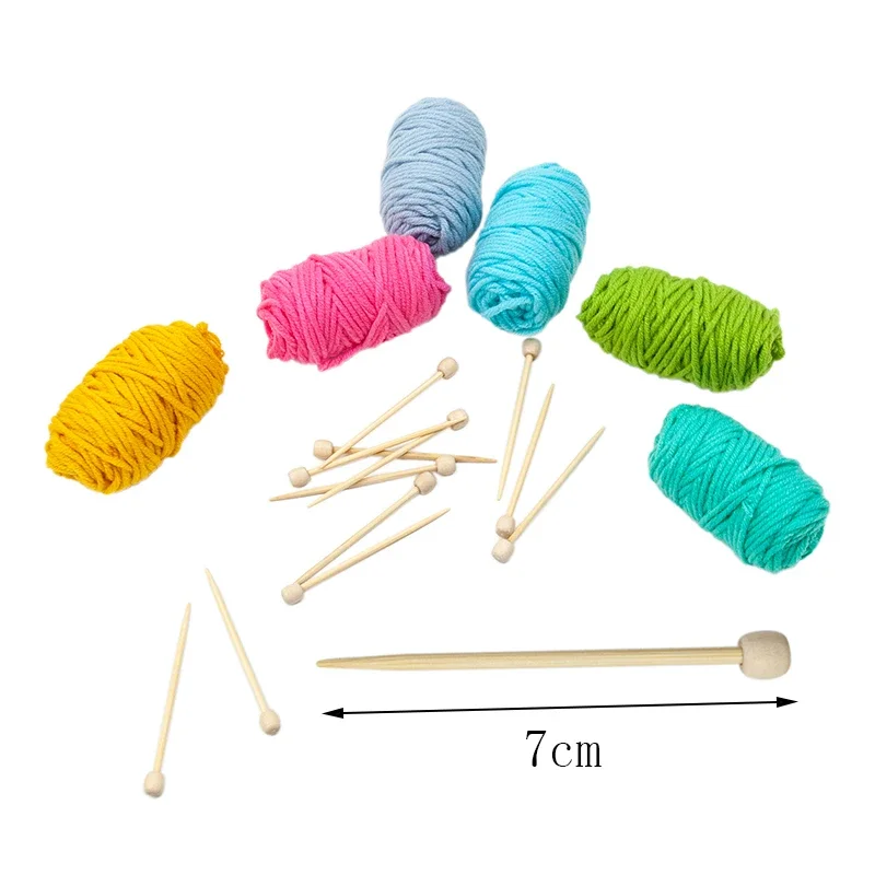 20 개/대 대나무 뜨개질 위치 바늘 7cm 스웨터 직조 마킹 바느질 공예 바늘 DIY 니트 도구 핀