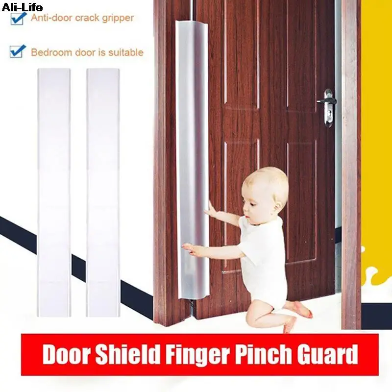 Translucent Door Finger Guard Anti-pinch Home Kindergarten Protection Strip Front Back Child Safety Seamless Double-Sided Paste