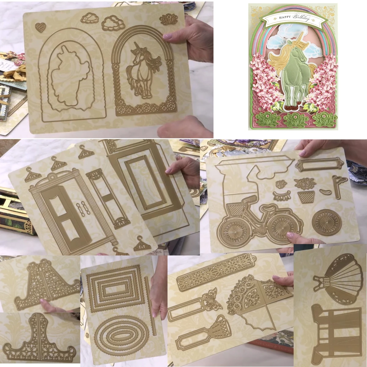 

3D Unicorn Bookmark Card Metal Cutting Die for Making Card Scrapbook Embossed Paper Album Diy Craft Template Decoration 2024 New