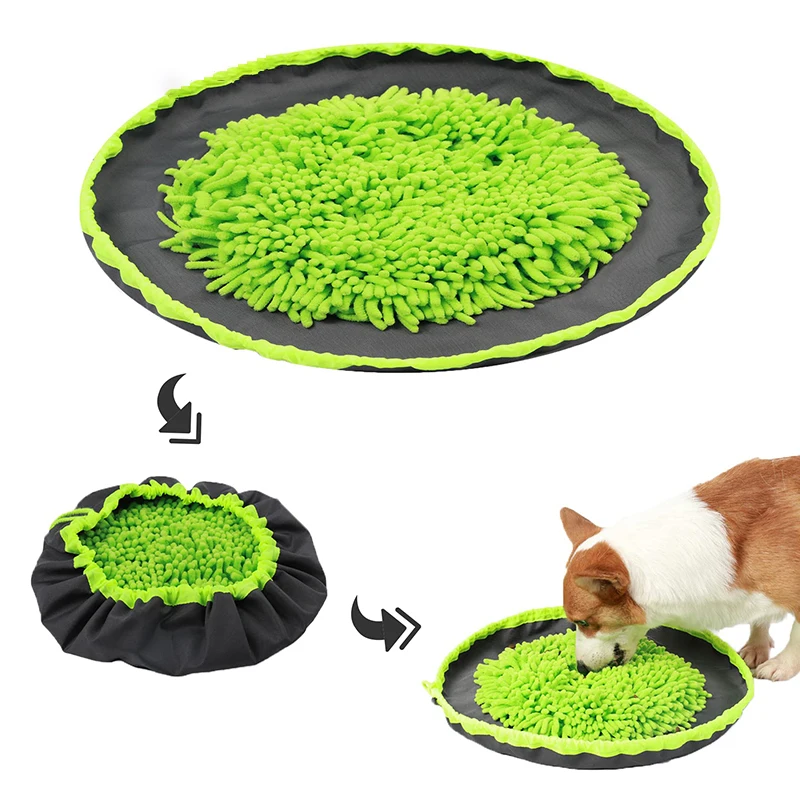 

Pet Snuffle Mat for Dogs,Interactive Feed Puzzle for Boredom Encourages Natural Foraging Skills for Cats Rabbits Dogs Bowl Dog T