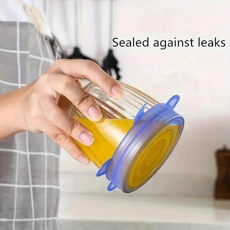 Eco-Friendly Reusable Silicone Stretch Lids - Versatile Food Covers