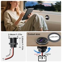 1/2/4PCS RV USB Outlet Aluminum 12V/24V 36W PD3.0 Type-C & 18W QC3.0 Fast Charging Socket Recessed Mount for Camper Van Bus Boat - Image 4