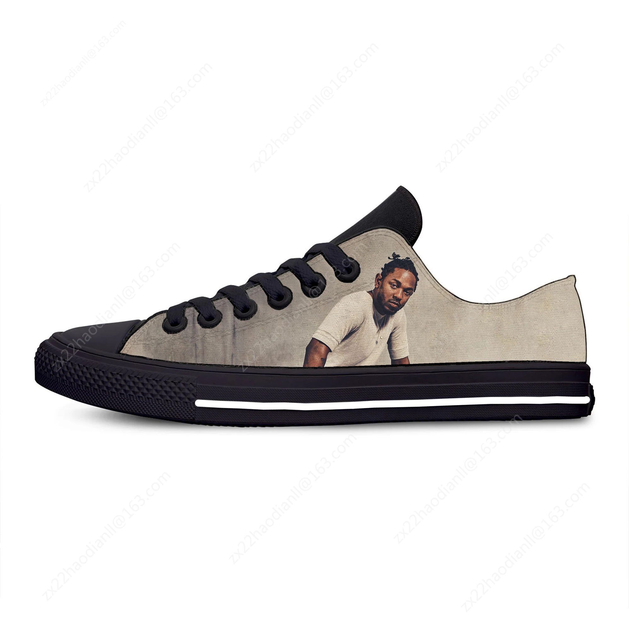 Rap Hip Hop Kendrick Lamar Hot Cool Fashion Casual Cloth Shoes Low Top Breathable Lightweight Sneakers 3D Print For Men Women