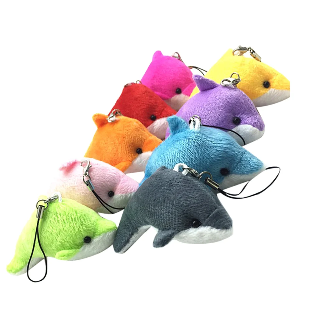 

Dolphin Pendant Plush Party Decor Stuffed Animal Kid Mini Favors Toys Ocean Plushies Supplies Kids Charm Toy Baby Decorations