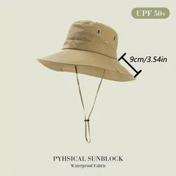 Waterproof Outdoor Sun Hat with UV Protection & Breathable Mesh for Camping, Hiking, and Mountaineering (Khaki)