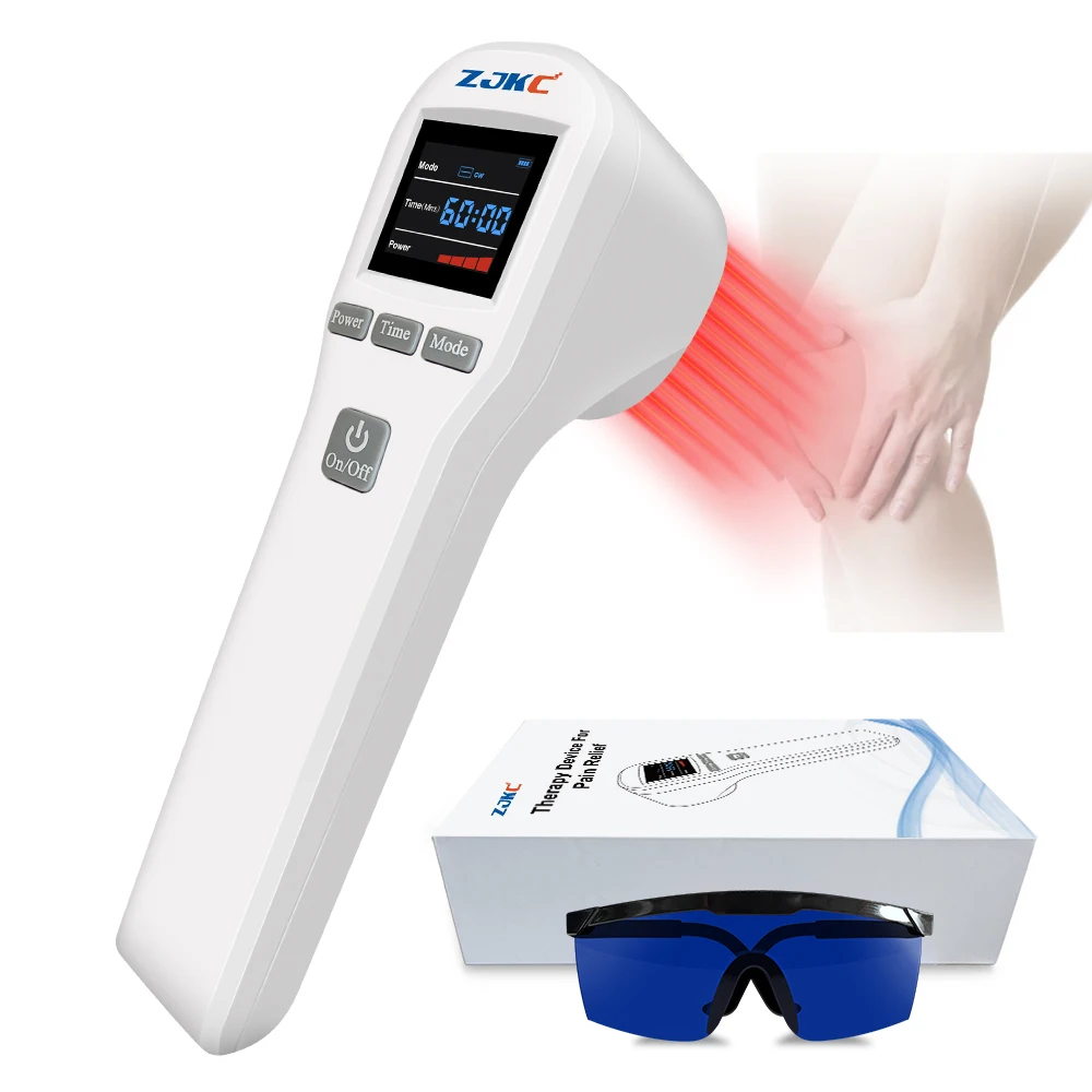 

ZJKC Cold Laser Fisioterapia Therapy Device Arthritis Red Light Physiotherapy Equipment 650nm 808nm for Joint Muscle Pain Relief