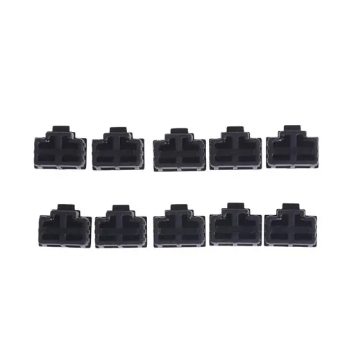 10개 블랙 이더넷 허브 포트 RJ45 방진 커버 캡 보호 플러그