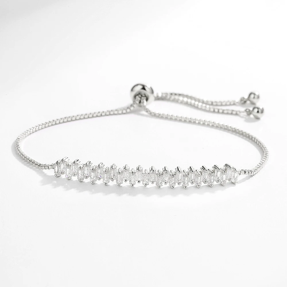 ZAKOL Fashion Cubic Zirconia Tennis Bracelets Bangle for