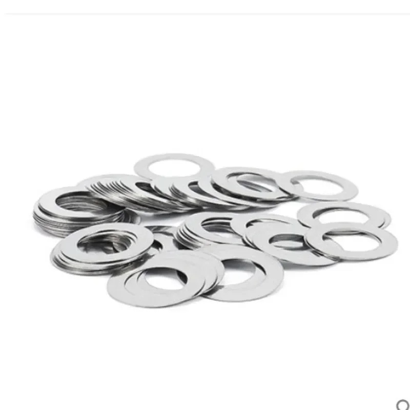 Stainless Steel Washers 10/100pcs M3 to M40 0.1mm 0.2mm 0.3mm 0.5mm 1mm Ultra thin gasket High precision Adjusting gasket