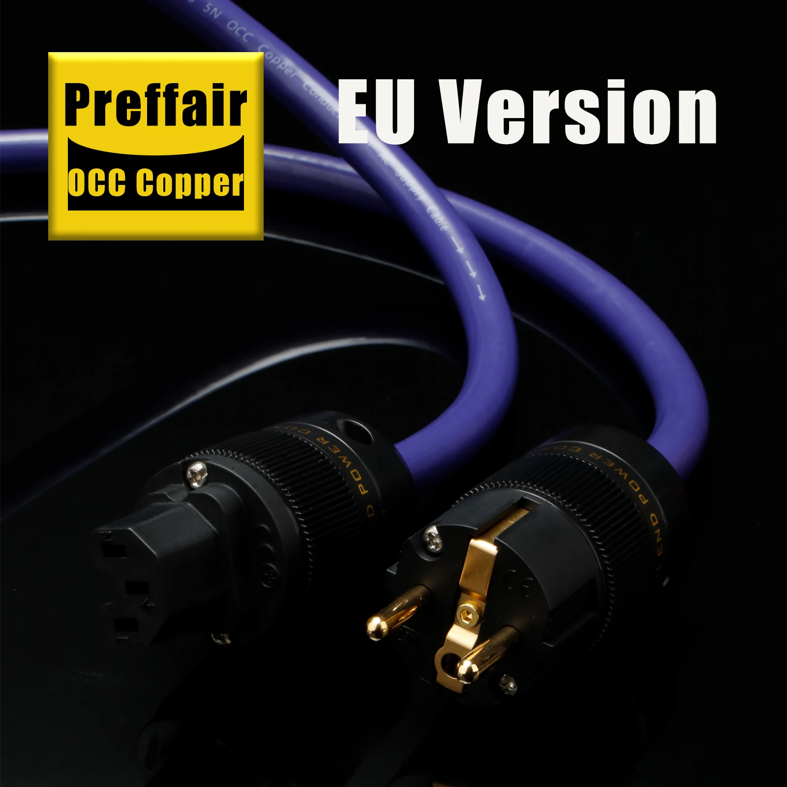 Preffair OCC 구리 AC 전원 코드 EU/AU/US Hifi 오디오 US/EU 전원 코드 연결 필터 CD 앰프