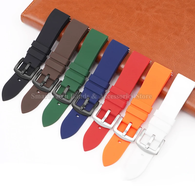 Versatile Silicone Quick Release Sport Watch Strap - Durable Rubber Wristband
