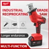 Milwaukee Cordless Electric Reciprocating Saw Household Small Handheld Logging Horse Knife Saw Outdoor Cutting Electric Saw 2