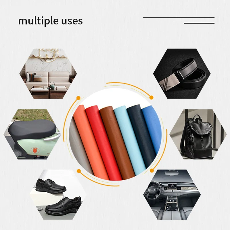 35x137cm Leather Repair Tape Self-Adhesive PU Fabric Repair Patch Stickers for Sofas Bags Furniture Car Seats Easy to Operate