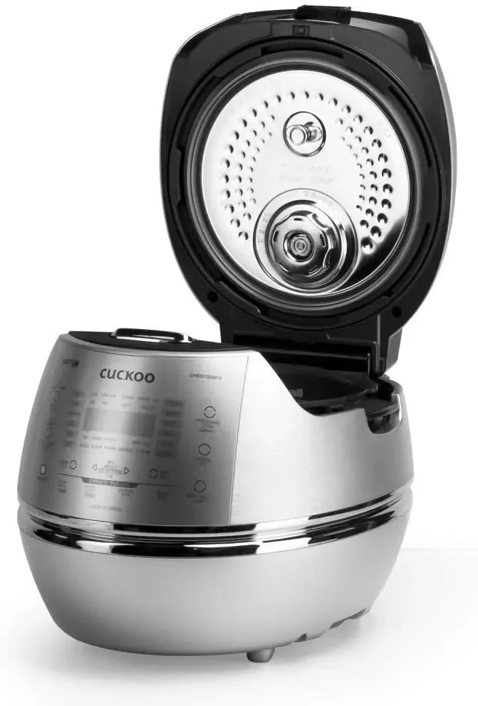 Heating Rice Pressure Cooker 10 Cup Full Stainless Steel Interior with Non-Stick Coating-3-Language Voice Nav 4