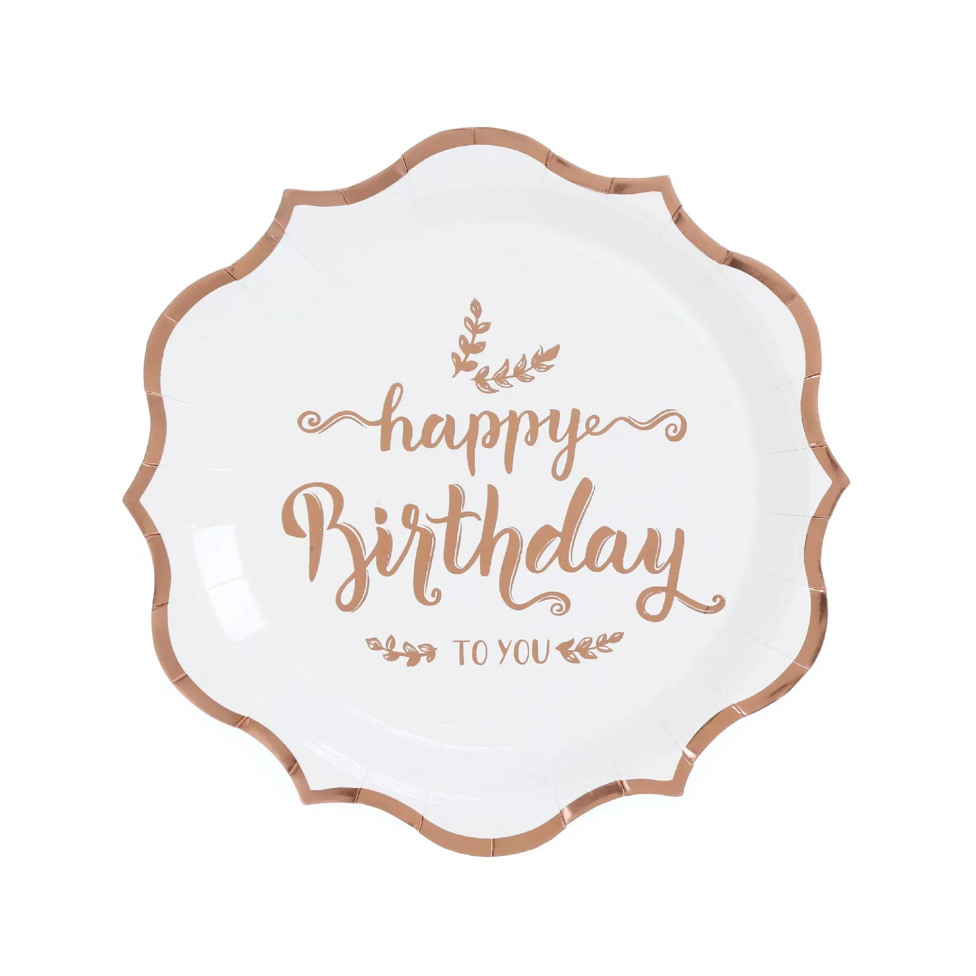 Neue Roségold Geburtstagsdekoration Ballons Tortendekoration Hintergrund Geschenktüte Tischware Becher Tischdecke Partyzubehör für Geburtstag – Detail 18