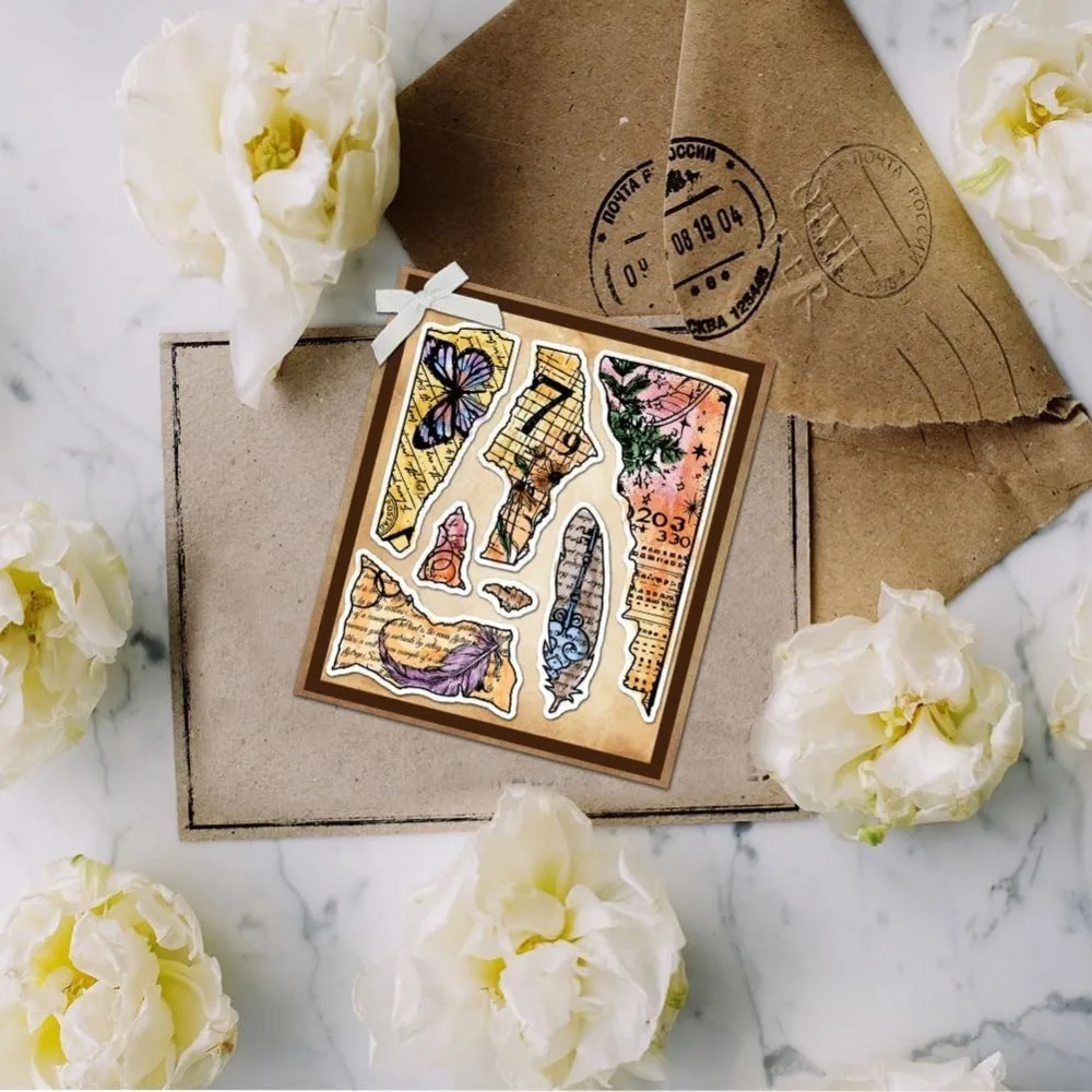 Clear rubber stamps for DIY scrapbooking