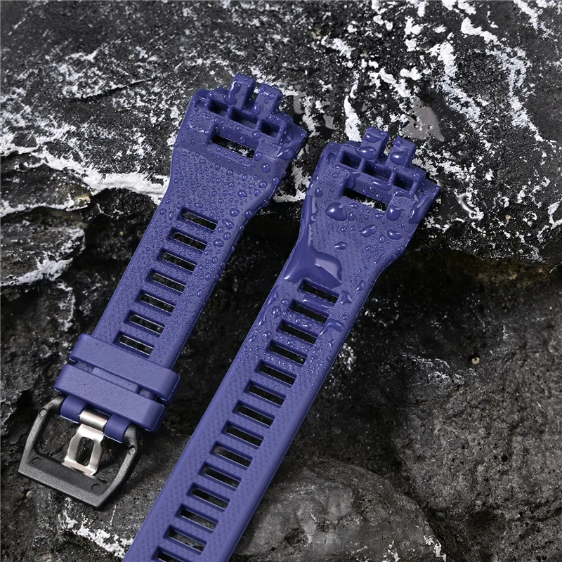 Waterproof TPU Rubber Sport Watch Strap - Durable Resin Bracelet