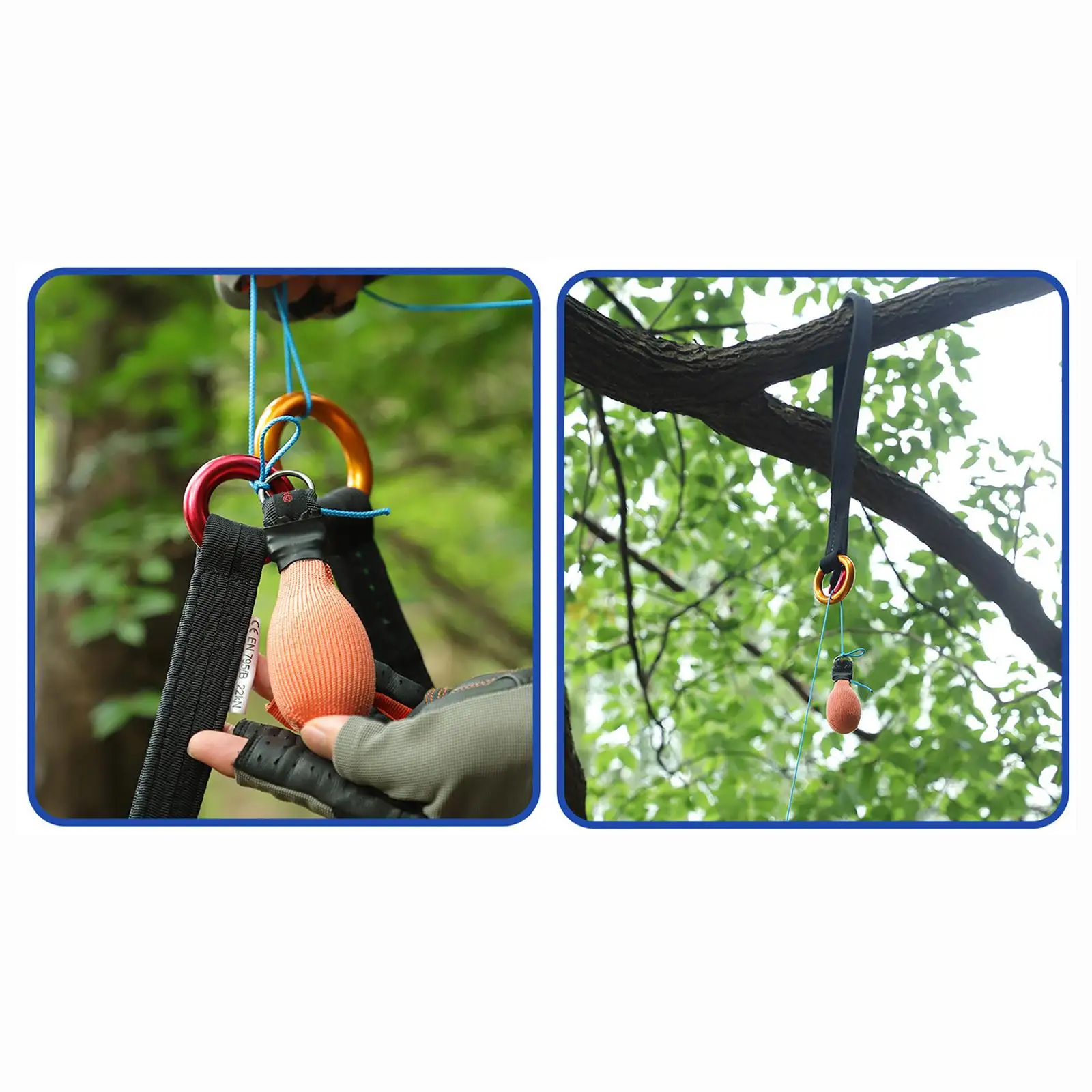 4 Pieces Arborist Throw Line Kit and Rope Storage Bag Throw Weight Bag