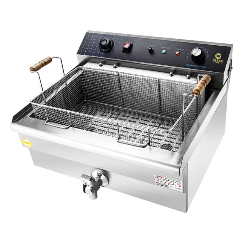 

Single Cylinder Single Screen Electric Fryer Hotel Restaurant Fast Food Kitchen Equipment