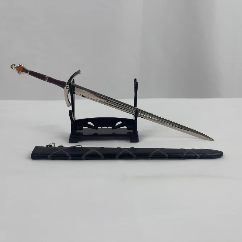Collectible Sword of the Morning Replica, 22cm Zinc Alloy with Scabbard - Unsharpened Decorative Blade