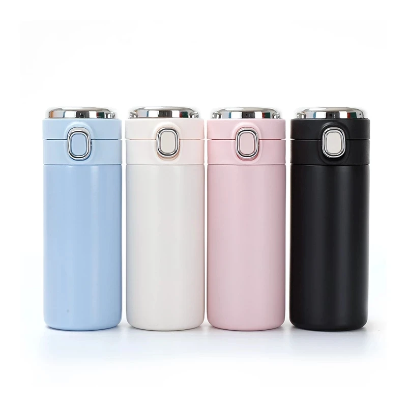 Smart 304 Stainless Steel Vacuum Water Cup Candy Colors Temperature Display Cup Business Gift in-Car Thermos Christmas Gifts